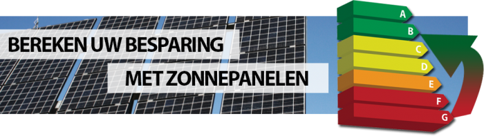 bereken gratis uw besparing met zonnepanelen